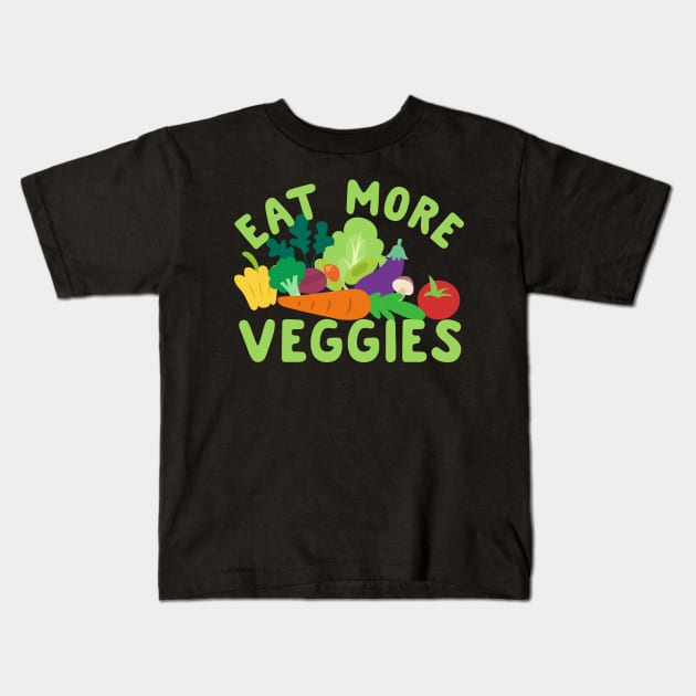 veggies Kids T-Shirt by CurlyDesigns